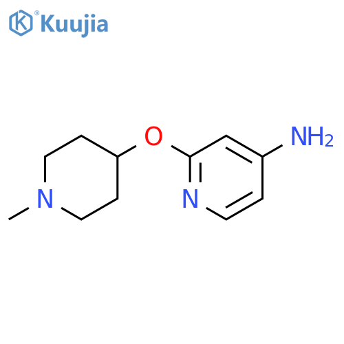 2-[(1-methylpiperidin-4-yl)oxy]pyridin-4-amine structure