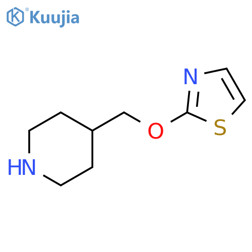 4-[(1,3-thiazol-2-yloxy)methyl]piperidine structure