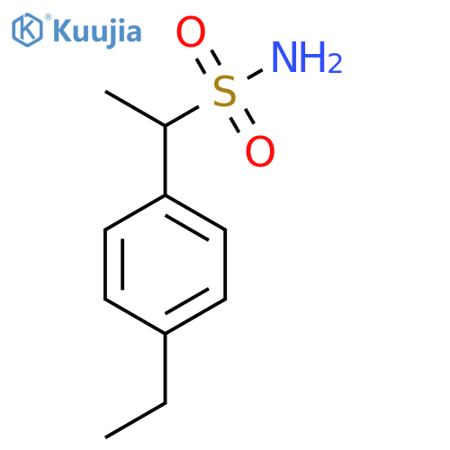 1-(4-Ethylphenyl)ethane-1-sulfonamide structure