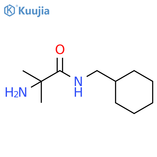 2-amino-N-(cyclohexylmethyl)-2-methylpropanamide structure