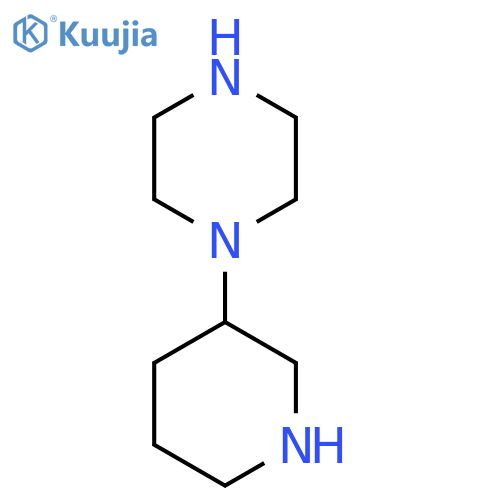 1-(piperidin-3-yl)piperazine structure