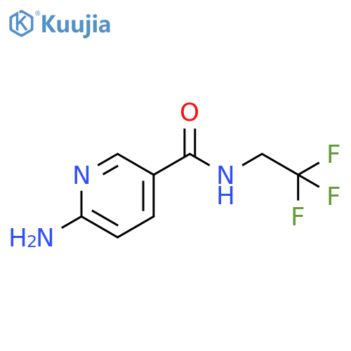 6-Amino-N-(2,2,2-trifluoroethyl)-nicotinamide structure