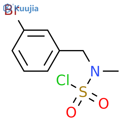 N-(3-BROMOPHENYL)METHYL-N-METHYLSULFAMOYL CHLORIDE structure