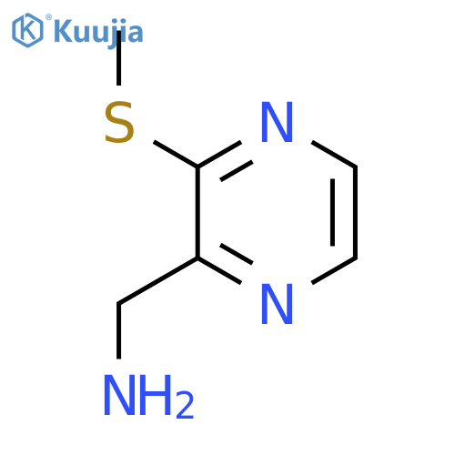 C-(3-Methylsulfanyl-pyrazin-2-yl)-methylamine structure