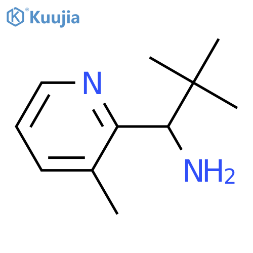 2,2-dimethyl-1-(3-methylpyridin-2-yl)propan-1-amine structure