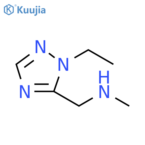 (1-ethyl-1H-1,2,4-triazol-5-yl)methyl(methyl)amine structure