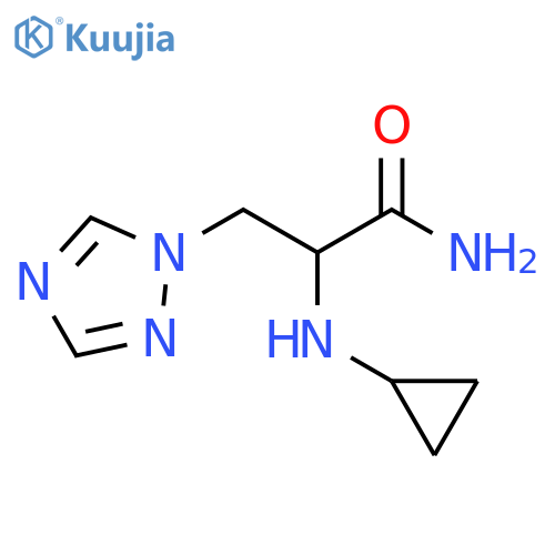 2-(cyclopropylamino)-3-(1H-1,2,4-triazol-1-yl)propanamide structure