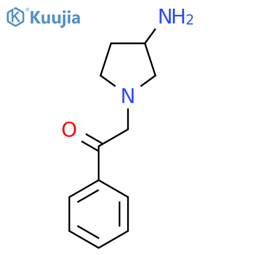 2-(3-Aminopyrrolidin-1-yl)-1-phenylethan-1-one structure