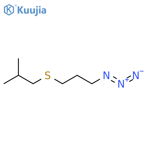 1-azido-3-(2-methylpropyl)sulfanylpropane structure