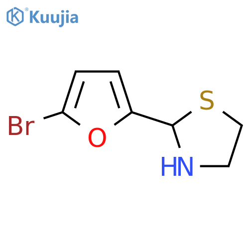 2-(5-Bromofuran-2-yl)-1,3-thiazolidine structure