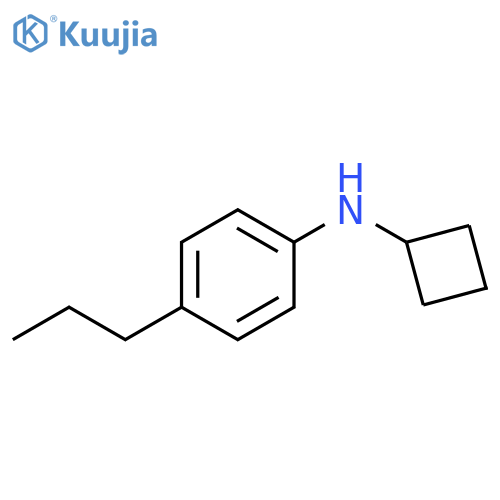 N-cyclobutyl-4-propylaniline structure