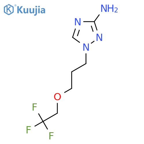 1-[3-(2,2,2-trifluoroethoxy)propyl]-1H-1,2,4-triazol-3-amine structure