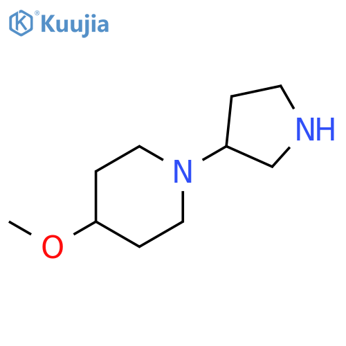4-methoxy-1-(pyrrolidin-3-yl)piperidine structure