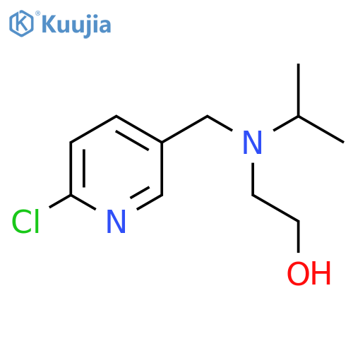 2-[(6-Chloro-pyridin-3-ylmethyl)-isopropyl-amino]-ethanol structure