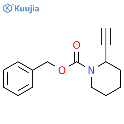 BENZYL 2-ETHYNYLPIPERIDINE-1-CARBOXYLATE structure