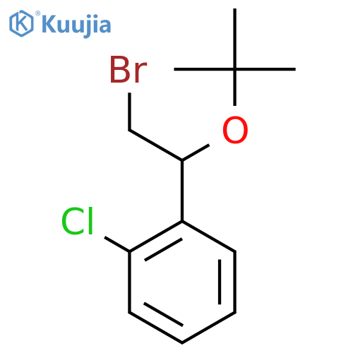 1-2-bromo-1-(tert-butoxy)ethyl-2-chlorobenzene structure