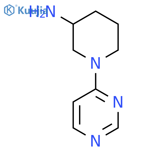 1-(Pyrimidin-4-yl)piperidin-3-amine structure