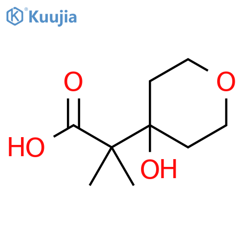 2-(4-hydroxyoxan-4-yl)-2-methylpropanoic acid structure