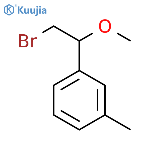 1-(2-bromo-1-methoxyethyl)-3-methylbenzene structure