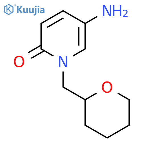 5-amino-1-(oxan-2-yl)methyl-1,2-dihydropyridin-2-one structure
