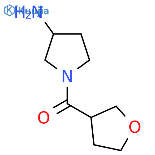 1-(Oxolane-3-carbonyl)pyrrolidin-3-amine structure