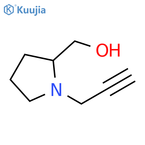 1-(prop-2-yn-1-yl)pyrrolidin-2-ylmethanol structure