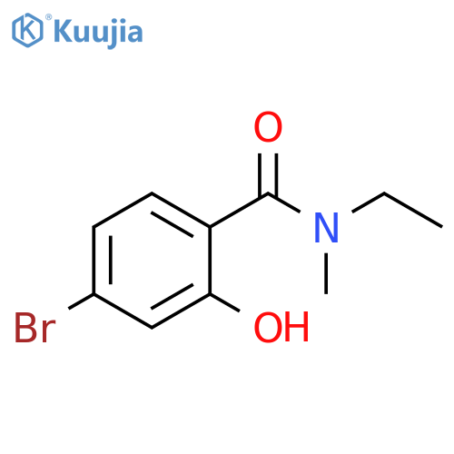 4-bromo-N-ethyl-2-hydroxy-N-methylbenzamide structure