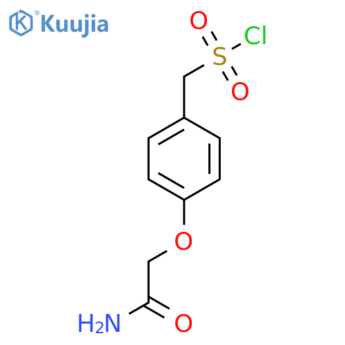 [4-(Carbamoylmethoxy)phenyl]methanesulfonyl chloride structure