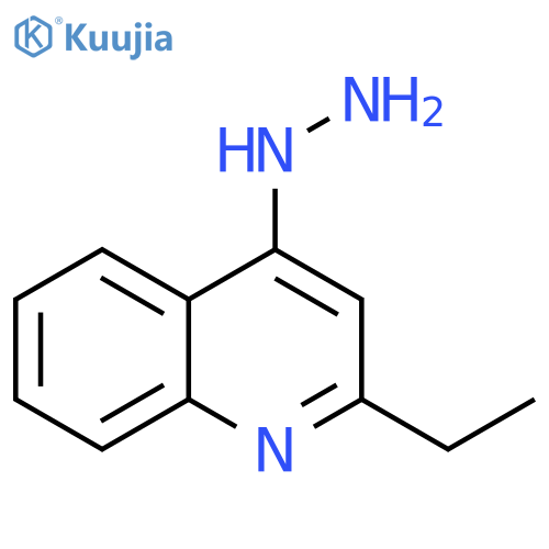 Quinoline, 2-ethyl-4-hydrazinyl- structure