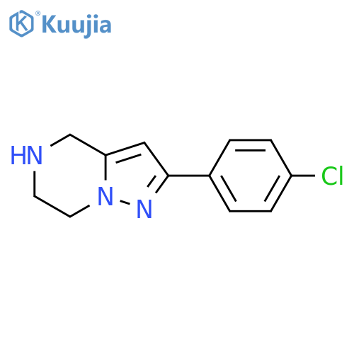 2-(4-chlorophenyl)-4,5,6,7-tetrahydropyrazolo1,5-apyrazine structure