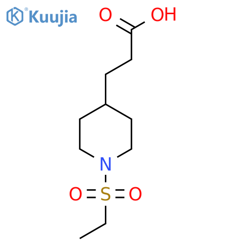 3-(1-Ethanesulfonylpiperidin-4-yl)-propionic acid structure