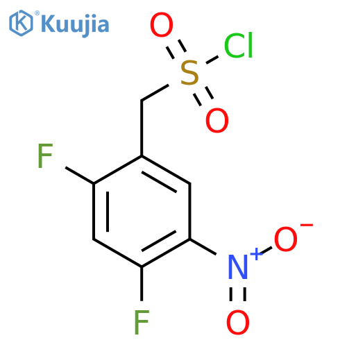 (2,4-difluoro-5-nitrophenyl)methanesulfonyl chloride structure