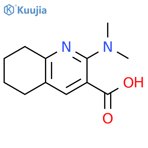 2-(dimethylamino)-5,6,7,8-tetrahydroquinoline-3-carboxylic acid structure