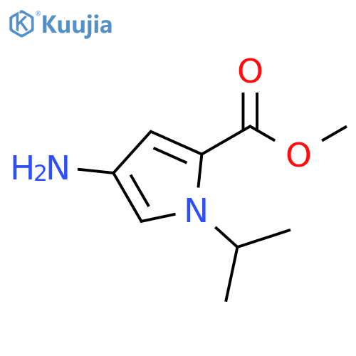methyl 4-amino-1-(propan-2-yl)-1H-pyrrole-2-carboxylate structure