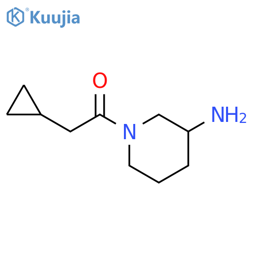 1-(3-Aminopiperidin-1-yl)-2-cyclopropylethan-1-one structure