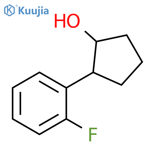 2-(2-fluorophenyl)cyclopentan-1-ol structure