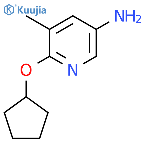 6-(Cyclopentyloxy)-5-methylpyridin-3-amine structure