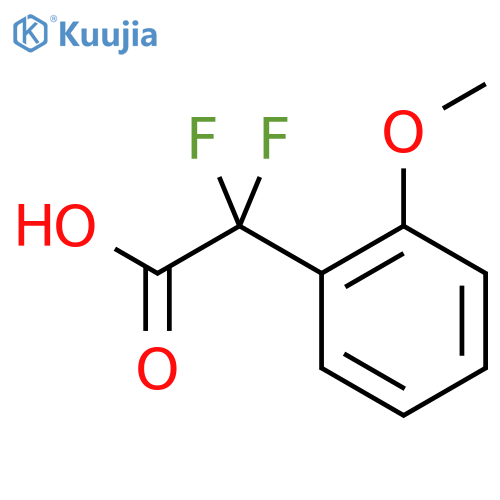 2,2-Difluoro-2-(2-methoxyphenyl)acetic acid structure
