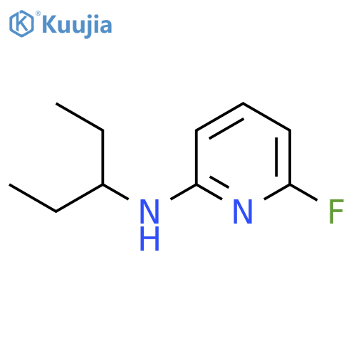 6-fluoro-N-(pentan-3-yl)pyridin-2-amine structure