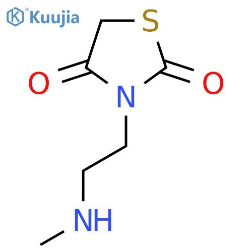 3-2-(methylamino)ethyl-1,3-thiazolidine-2,4-dione structure