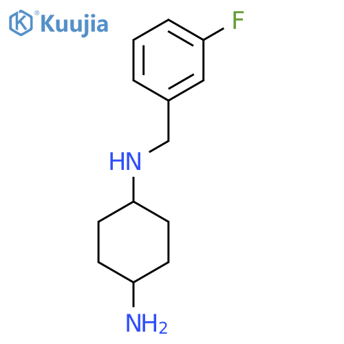 N-(3-Fluoro-benzyl)-cyclohexane-1,4-diamine structure