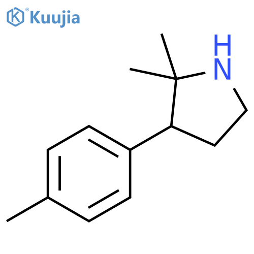 2,2-dimethyl-3-(p-tolyl)pyrrolidine structure