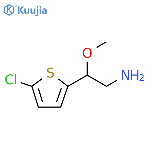 2-(5-chlorothiophen-2-yl)-2-methoxyethan-1-amine structure