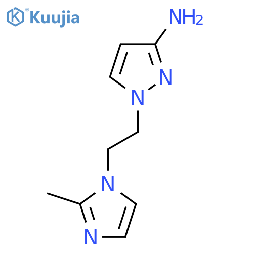 1-2-(2-methyl-1H-imidazol-1-yl)ethyl-1H-pyrazol-3-amine structure