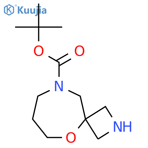 tert-butyl 5-oxa-2,9-diazaspiro[3.6]decane-9-carboxylate structure