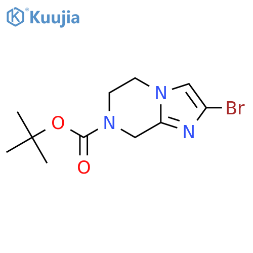 tert-butyl 2-bromo-6,8-dihydro-5H-imidazo[1,2-a]pyrazine-7-carboxylate structure