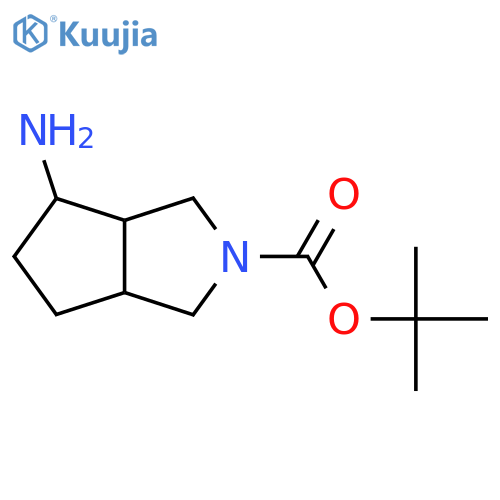 tert-butyl rel-(3aR,4R,6aS)-4-amino-3,3a,4,5,6,6a-hexahydro-1H-cyclopenta[c]pyrrole-2-carboxylate structure