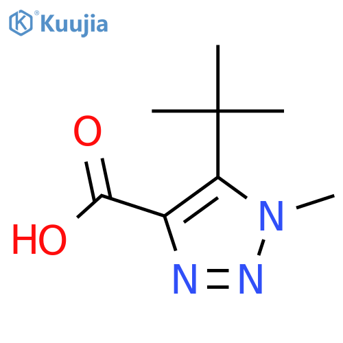 5-tert-Butyl-1-methyl-1h-1,2,3-triazole-4-carboxylic acid structure