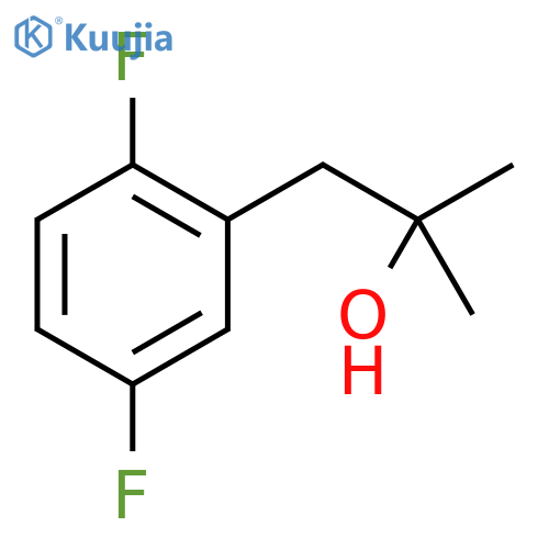 1-(2,5-difluorophenyl)-2-methylpropan-2-ol structure