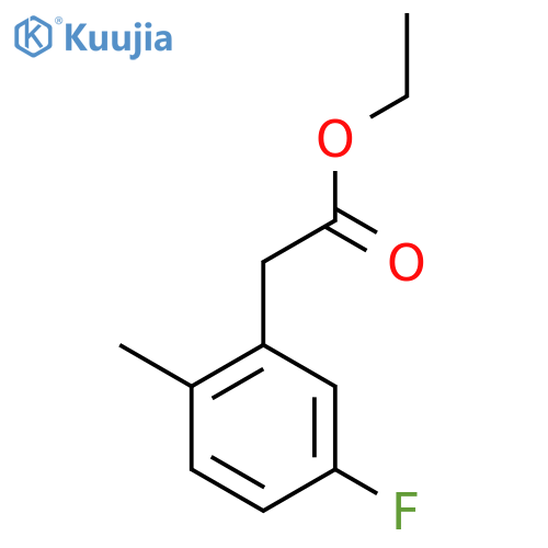 (5-Fluoro-2-methylphenyl)acetic acid ethyl ester structure